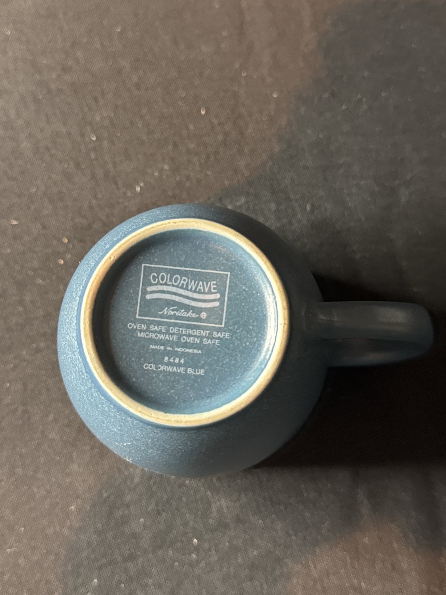 Noritake Colorwave Blue #8484 Stoneware Coffee Cup Mug 3 7/8" Tall