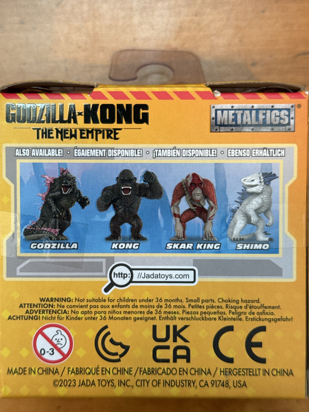 Godzilla-Kong Skar King The New Empire Matalfigs Die Cast Keychain New in Box