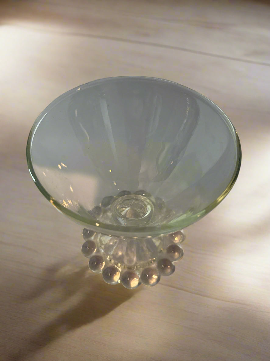 Anchor Hocking Berwick Boopie Clear Champagne/Tall Sherbert Glass 3.5" Tall