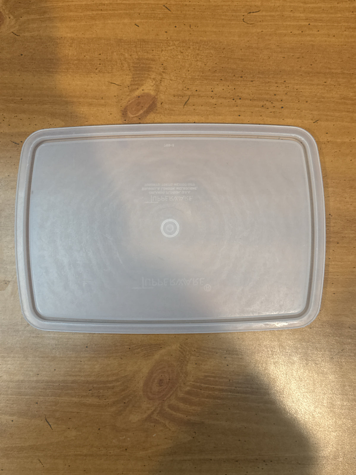 Tupperware Storage Bin Replacement Cover #769-5 Dimensions: 9.5" x 6.5"