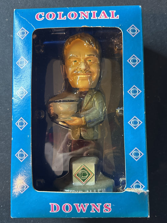 Colonial Downs Bobble Head Ferris Allen New in Box