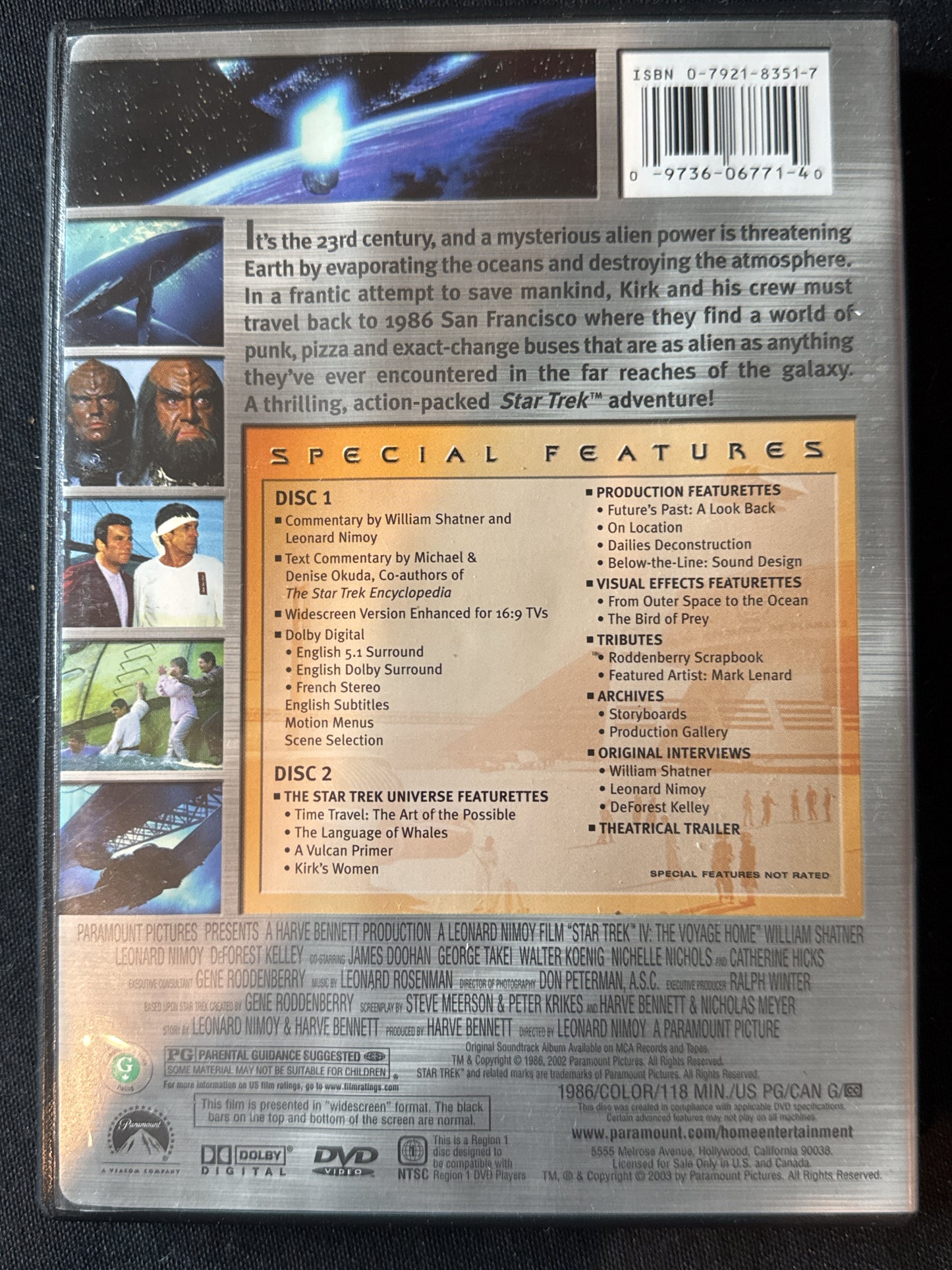 Star Trek The Original Crew Movie Collection 12 Disc Set Widescreen DVDs