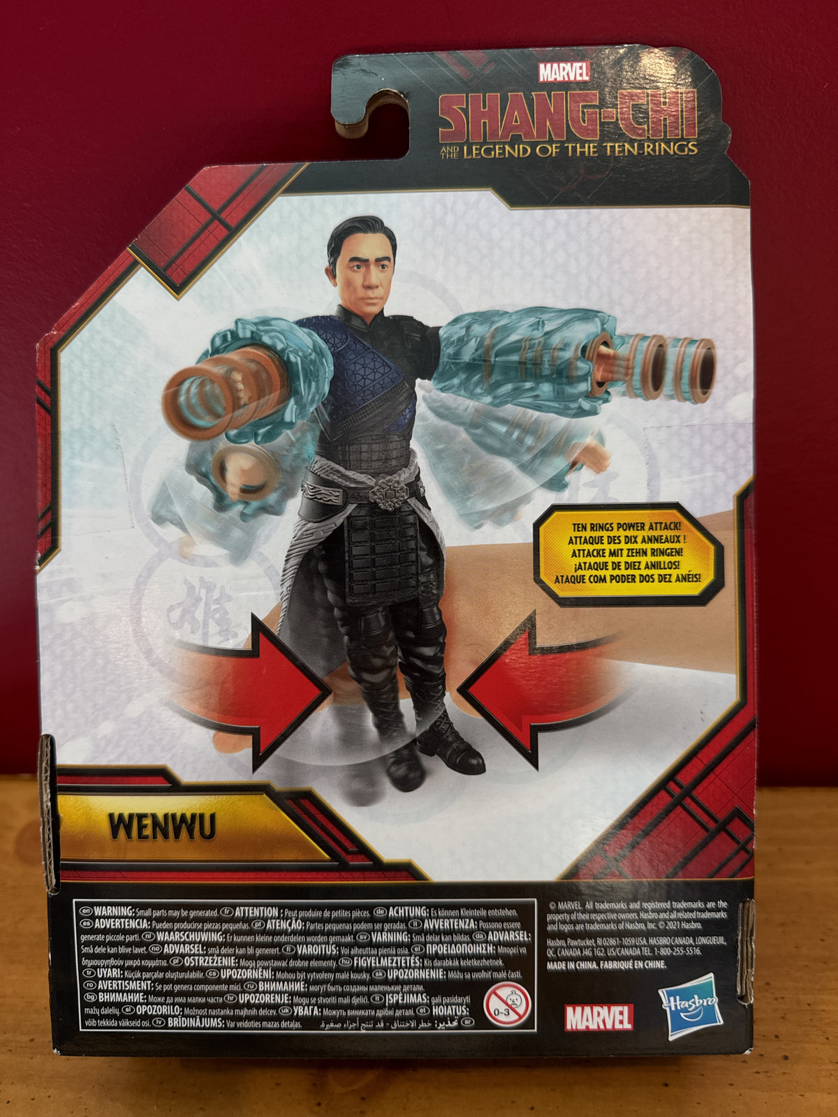 Marvel Shang Chi Legends WENWU Action Figure Hasbro 10 Rings Power Attack New in Package