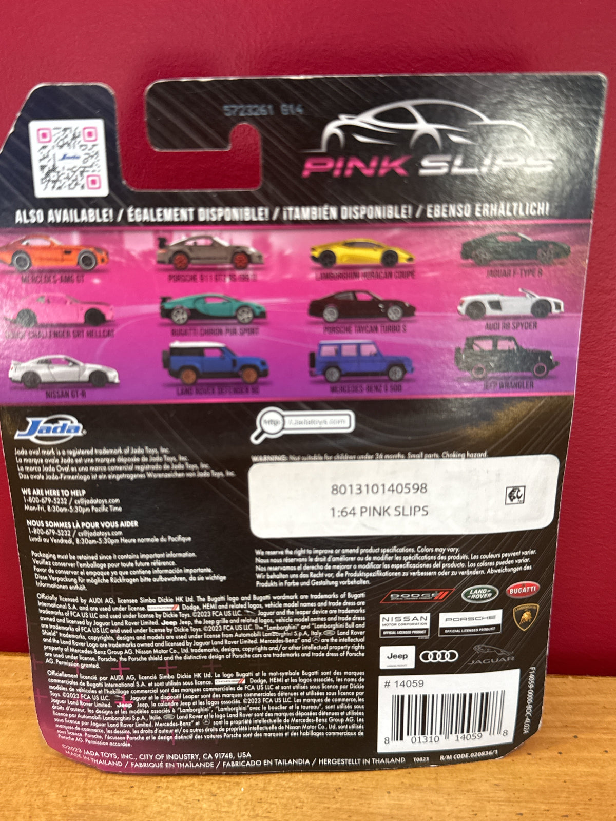 Jada Jeep Wrangler Pink Slips Black Majorette 2023 New in Package