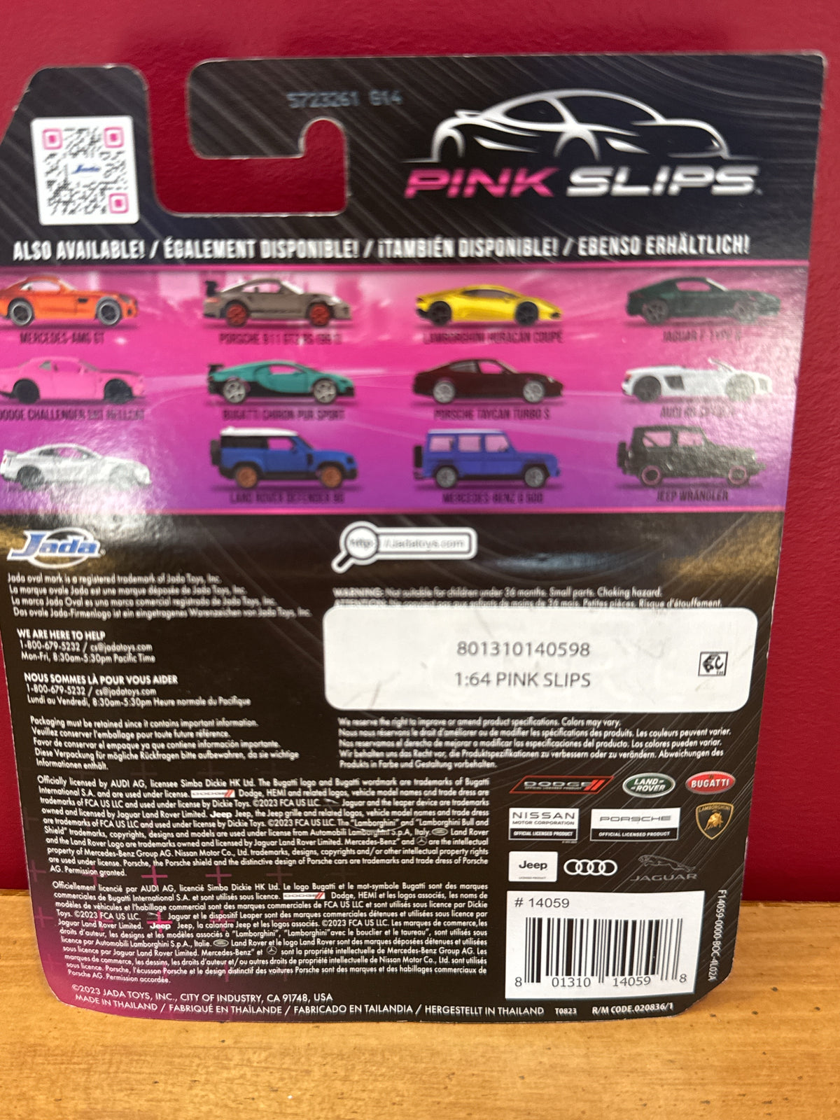 Jada Audi R8 Spyder White 1:64 Pink Slips 2023 New in Package
