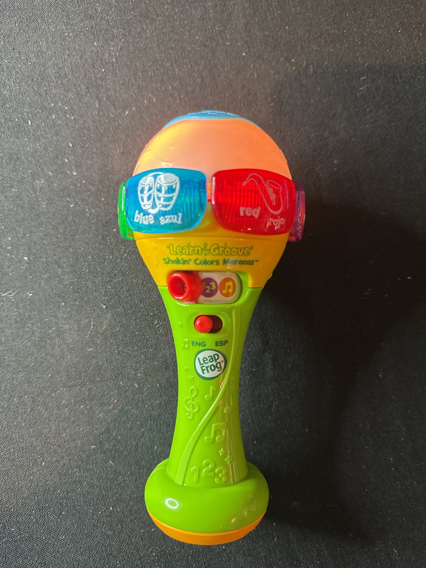 LeapFrog Learn & Groove Shakin' Colors Maraca English Spanish Bilingual Works