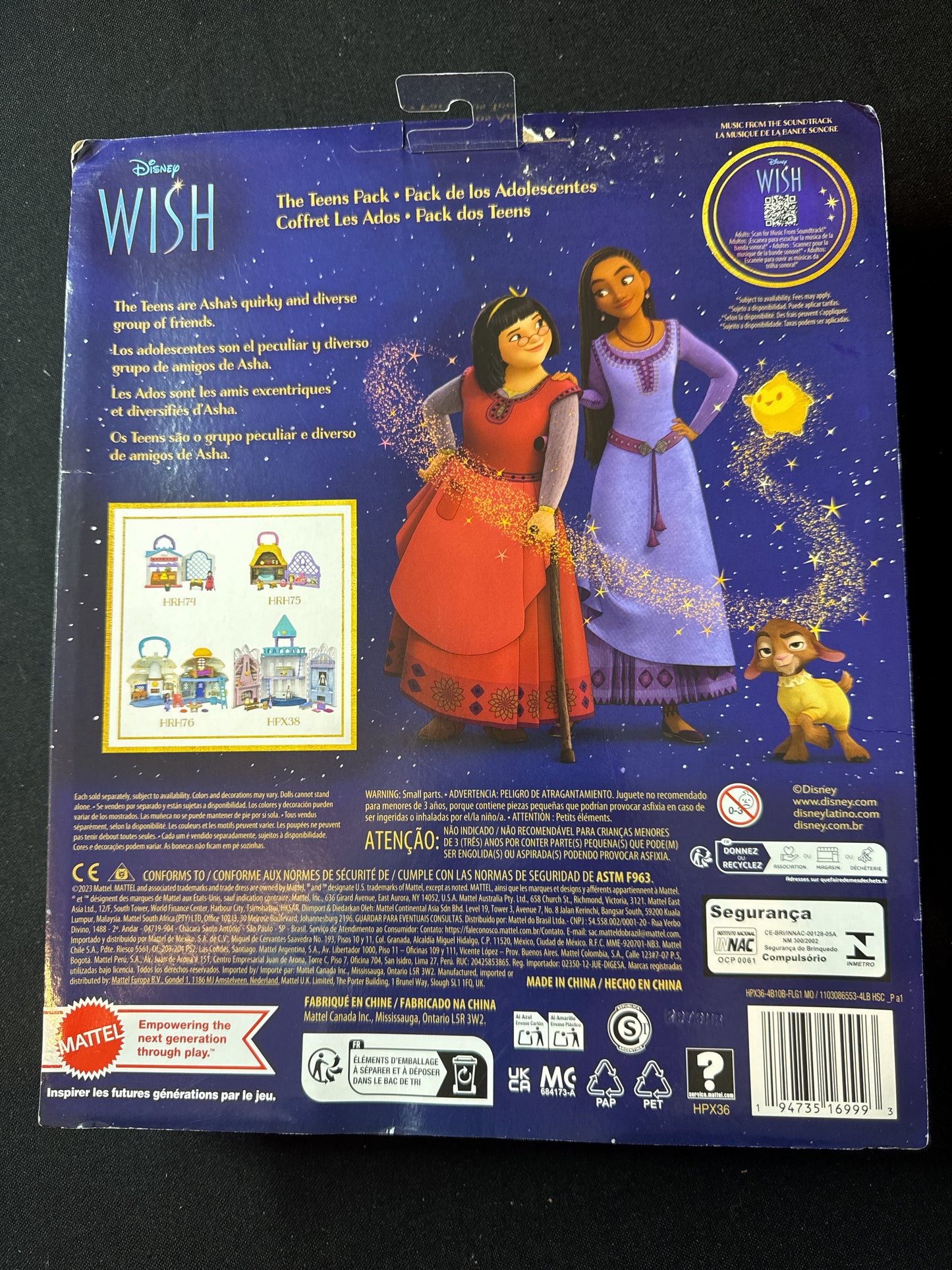 Disney Wish Mattel 2023 The Teens Pack 9 Tiny Characters New in Box