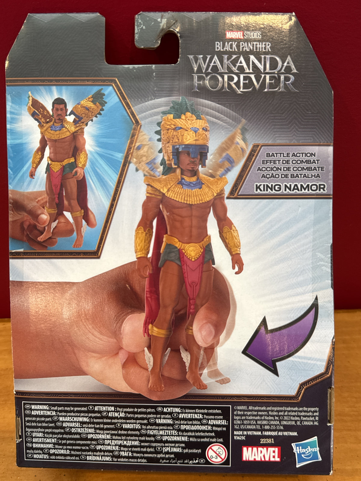 Black Panther Wakanda Forever King Namar Action Figure Battle Action New in Package