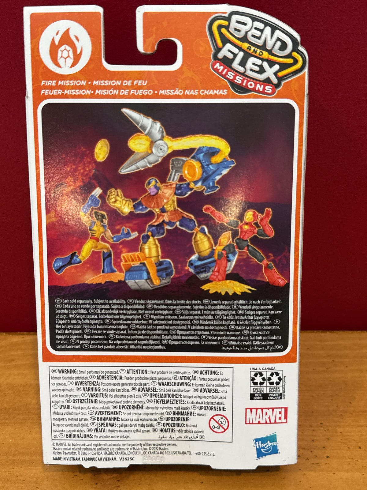Marvel Avengers Bend & Flex Missions Iron Man Fire Mission New in Package