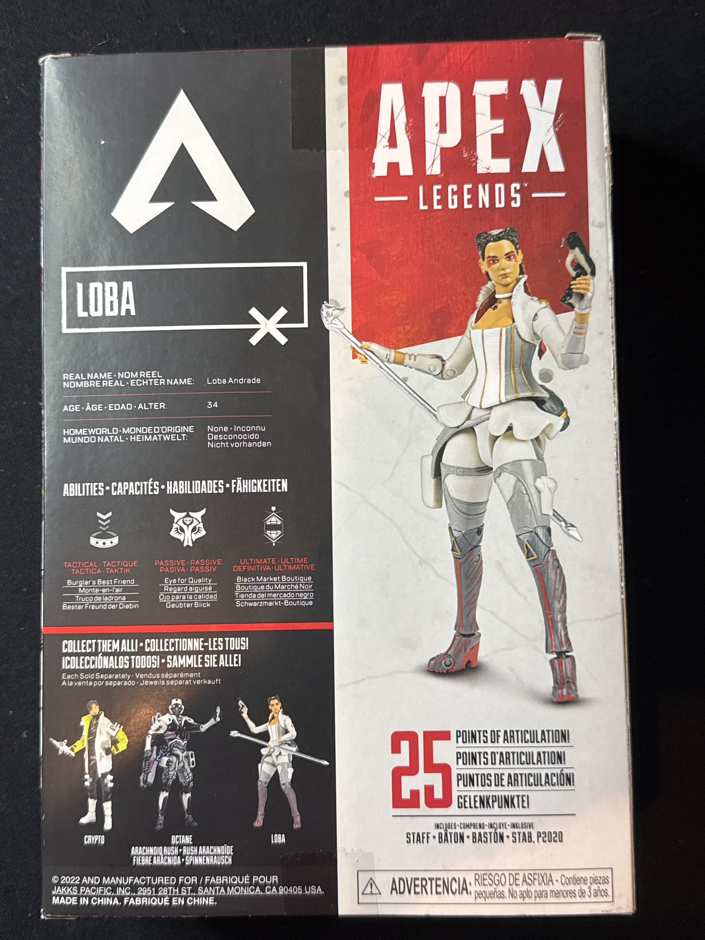 Apex Legends Loba Andrade #13 Action Figure 6" 2022 Jakks Pacific New in Box