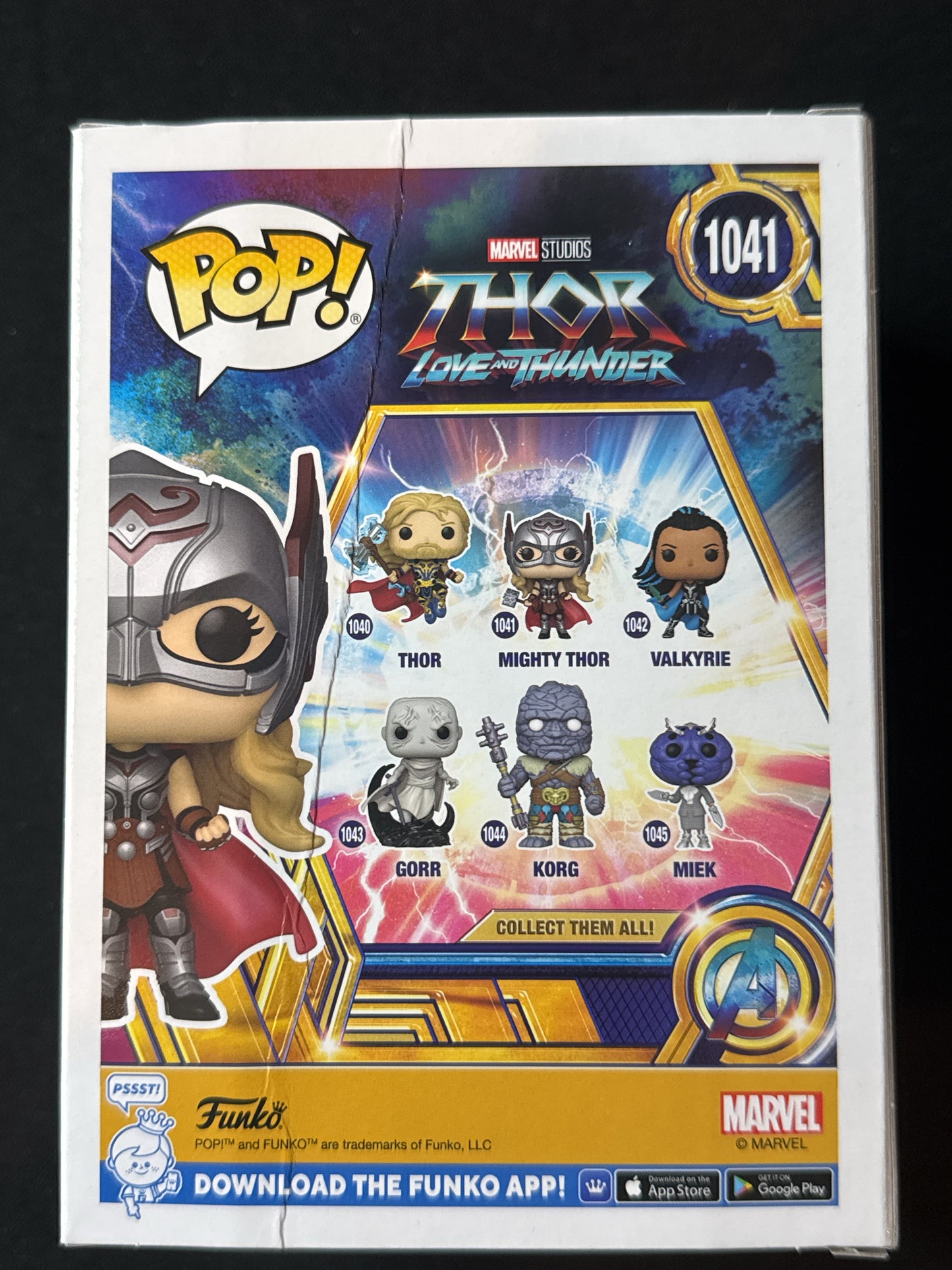 Funko Pop! Marvel Thor Love & Thunder Mighty Thor Bobble Head New in Box #1041