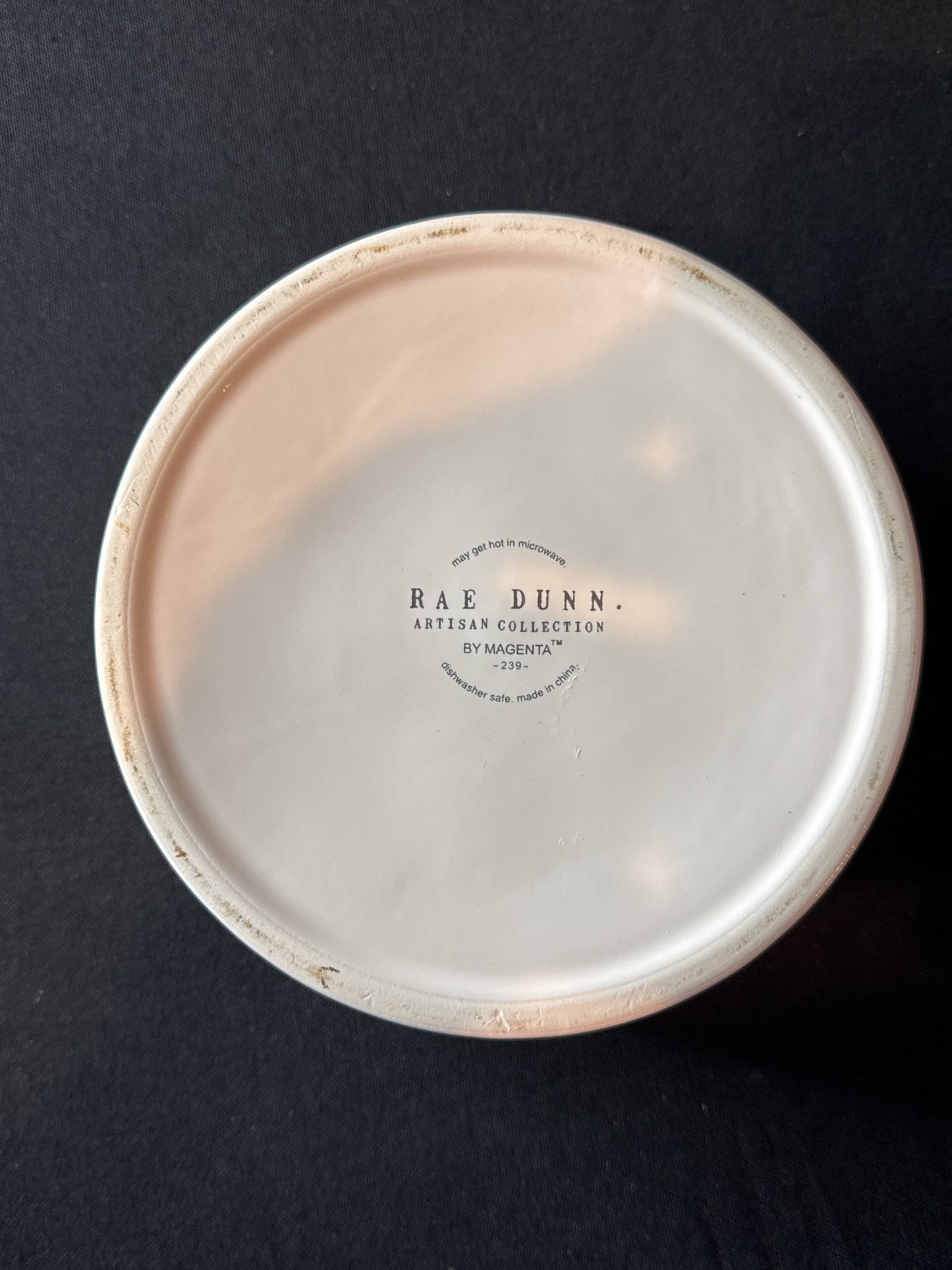 Rae Dunn Good Dog Ceramic Large 6" Dog Bowl White By Magenta - New