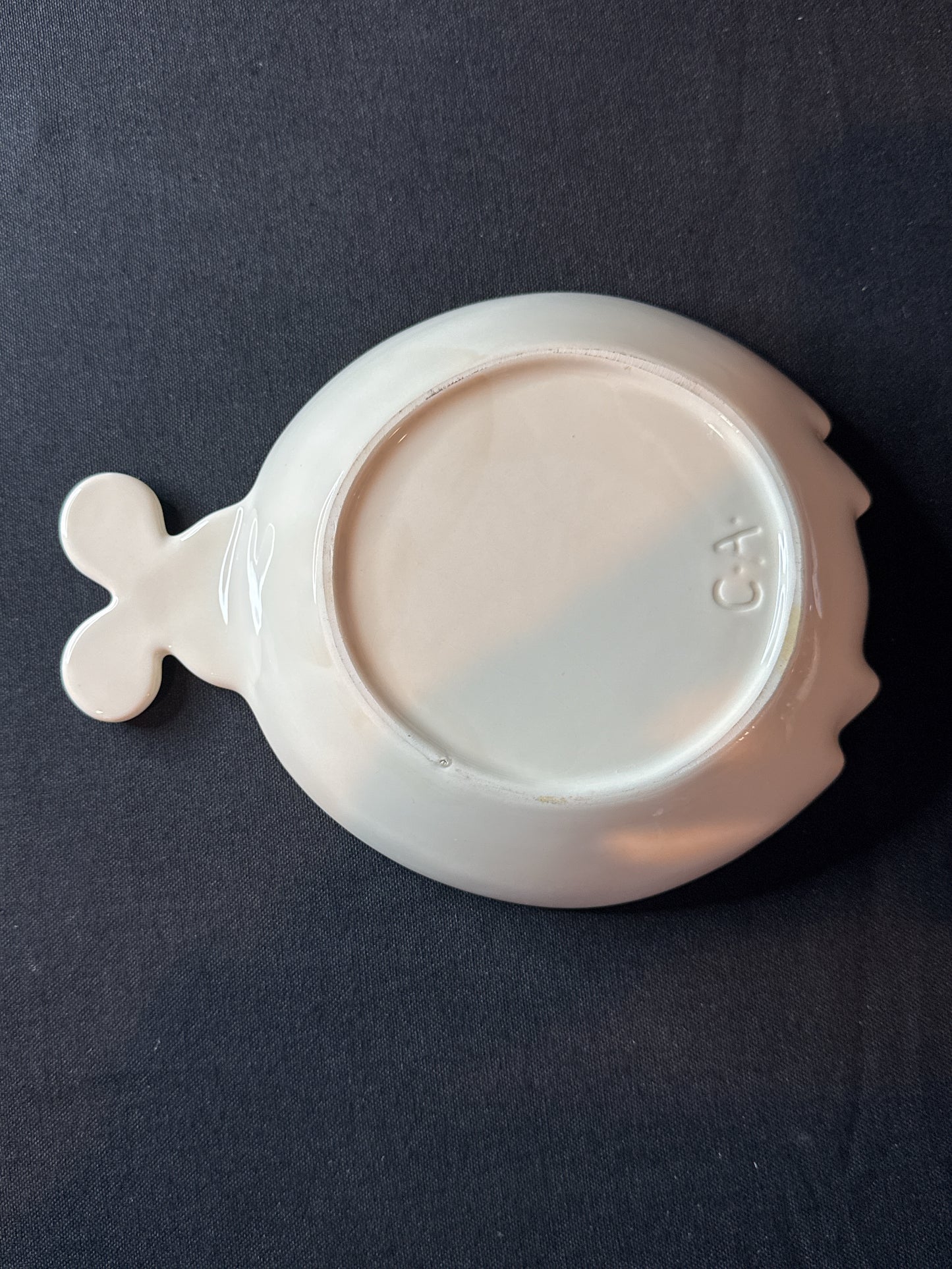 Hand Painted 8.75" x 6.75" Ladybug Trinket Bowl/Serving Bowl by Clay Art New