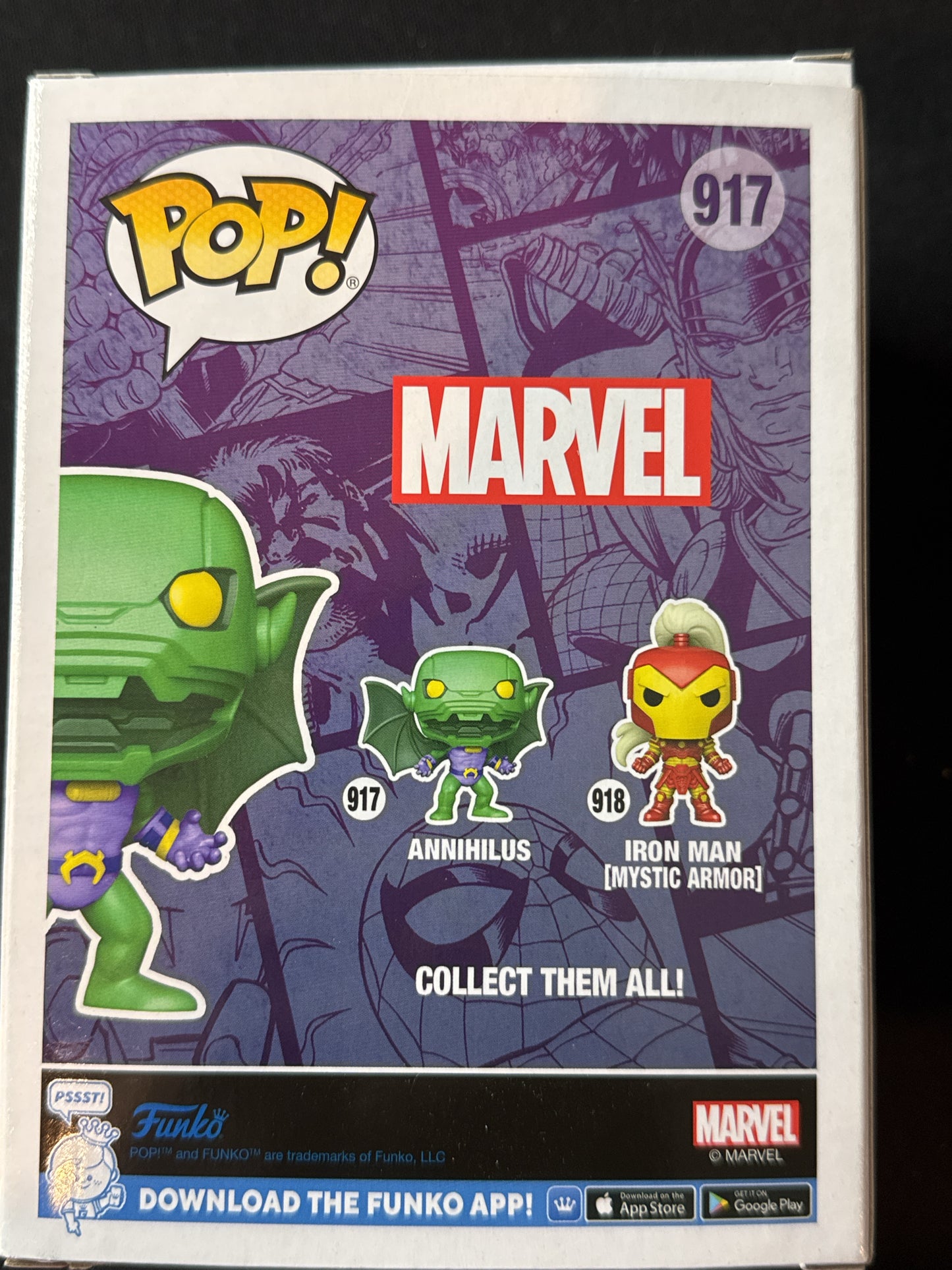 Funko Pop! Marvel Annihilus Bobble Head #917 Walgreens Exclusive New in Box
