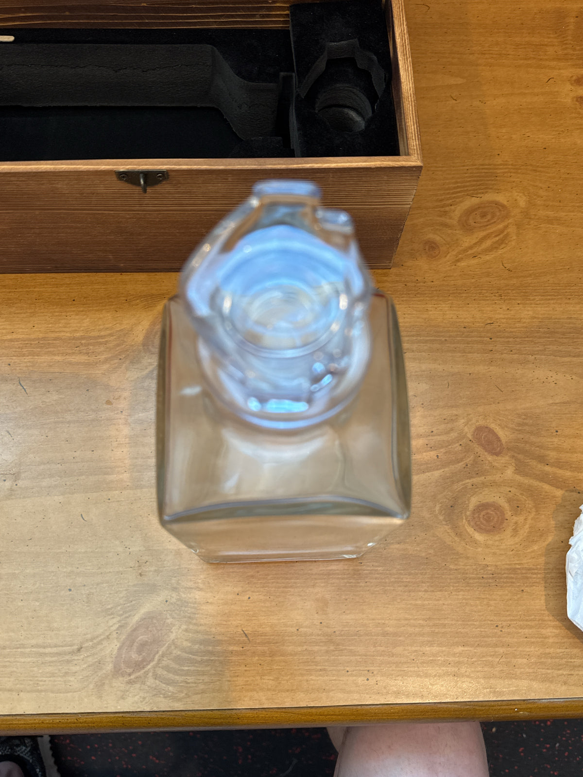New Harley-Davidson Glass Whiskey Decanter in Wooden Box Southside HD Virginia Beach, VA