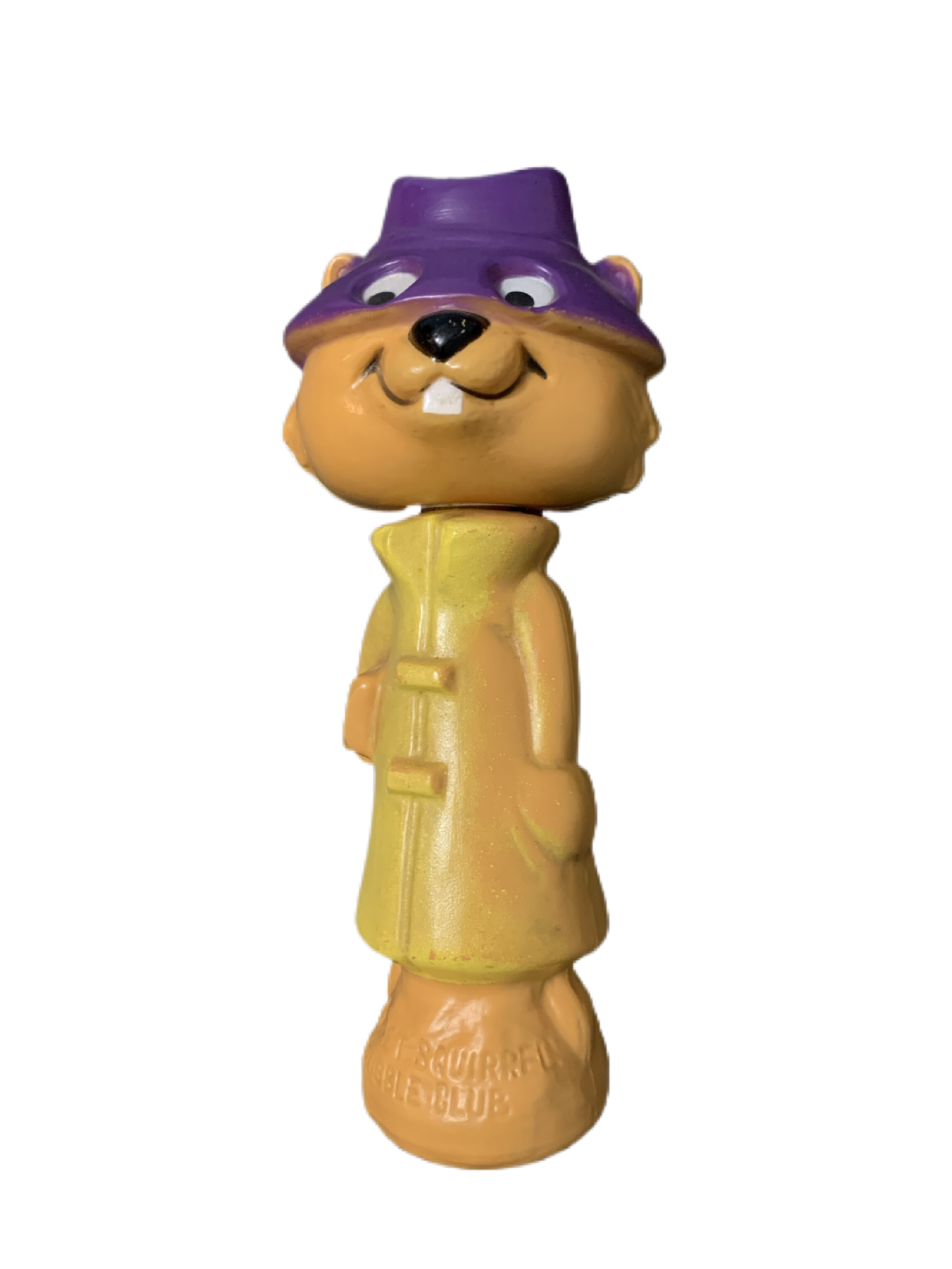 Bubble Club Cartoon Characters Secret Squirrel, Top Cat, and Squiggly Diddly Bubble Bath Bottle 1960s