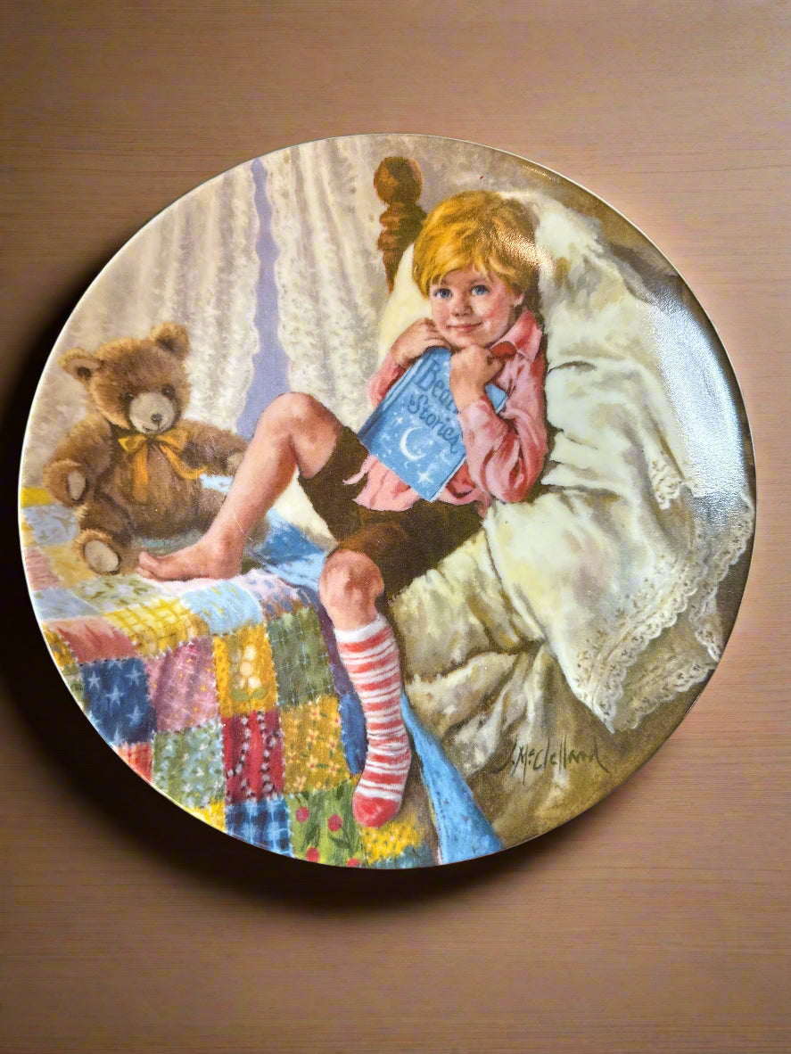 1981-1986 Reco International Mother Goose Series 8.5" Plates Series of 6 Plates