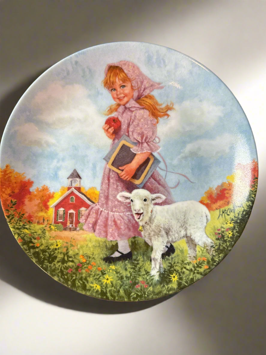 1981-1986 Reco International Mother Goose Series 8.5" Plates Series of 6 Plates