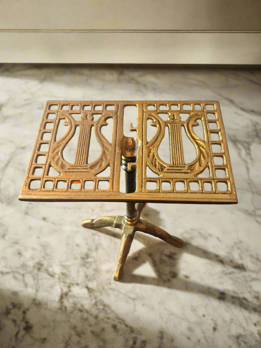 Lou Ehrlich 5" Tall Brass Music Stand 1977