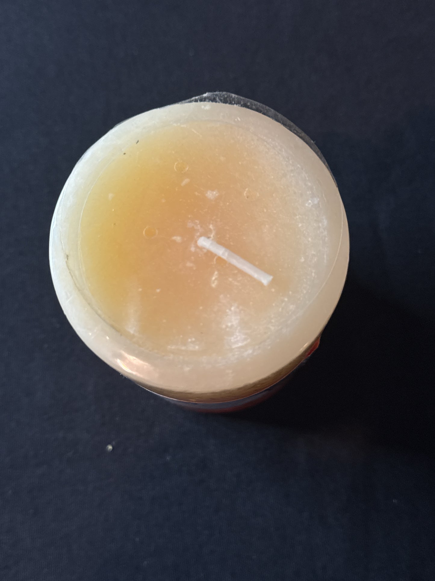 Home Interiors Citrus Grove Scented Pillar Candle 4" Tall New in Plastic