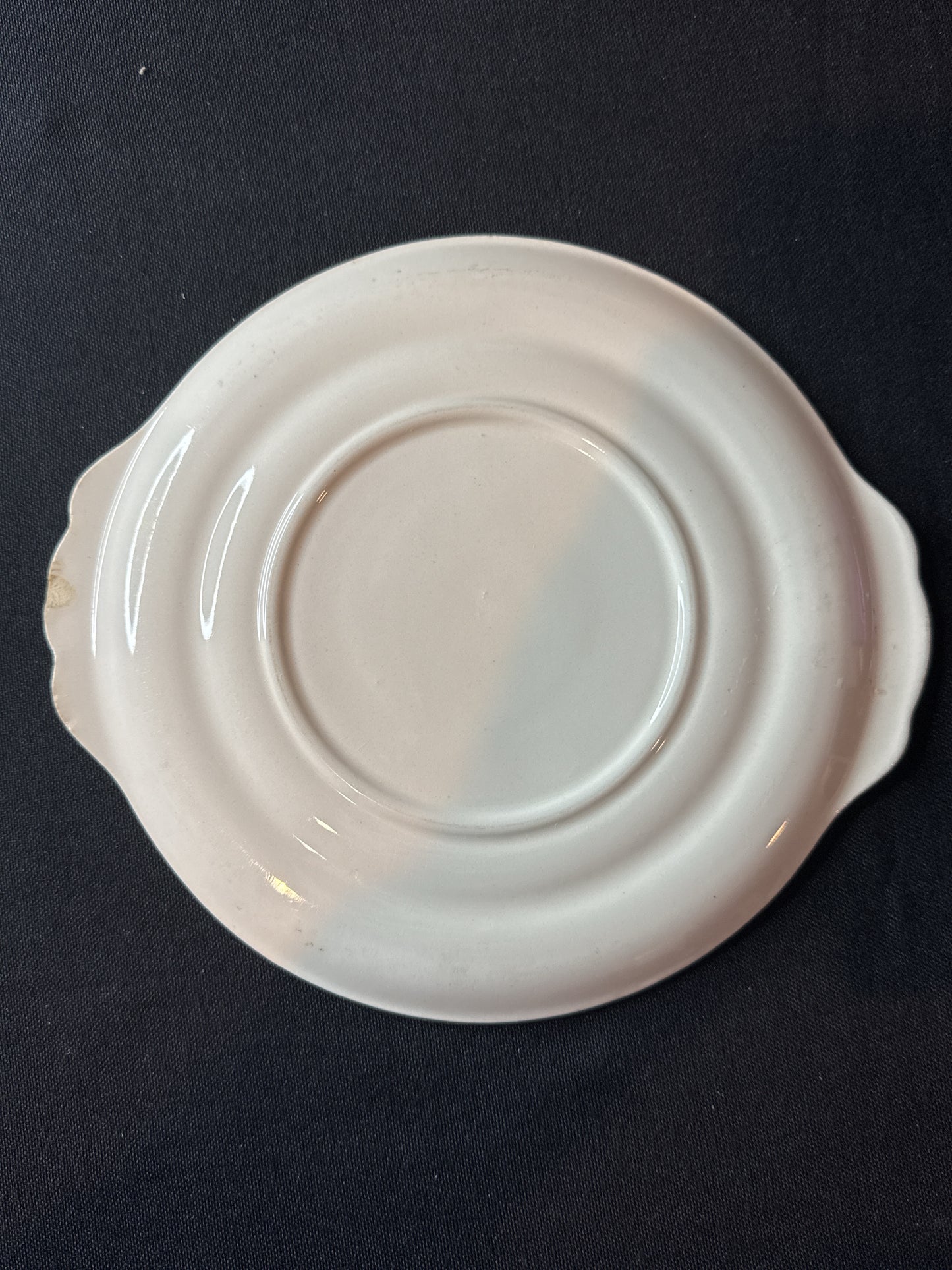 Sebring Pottery Chantilly China Set of 3 Relish/Gravy Underplates Serving Dishes 8 1/8" Wide