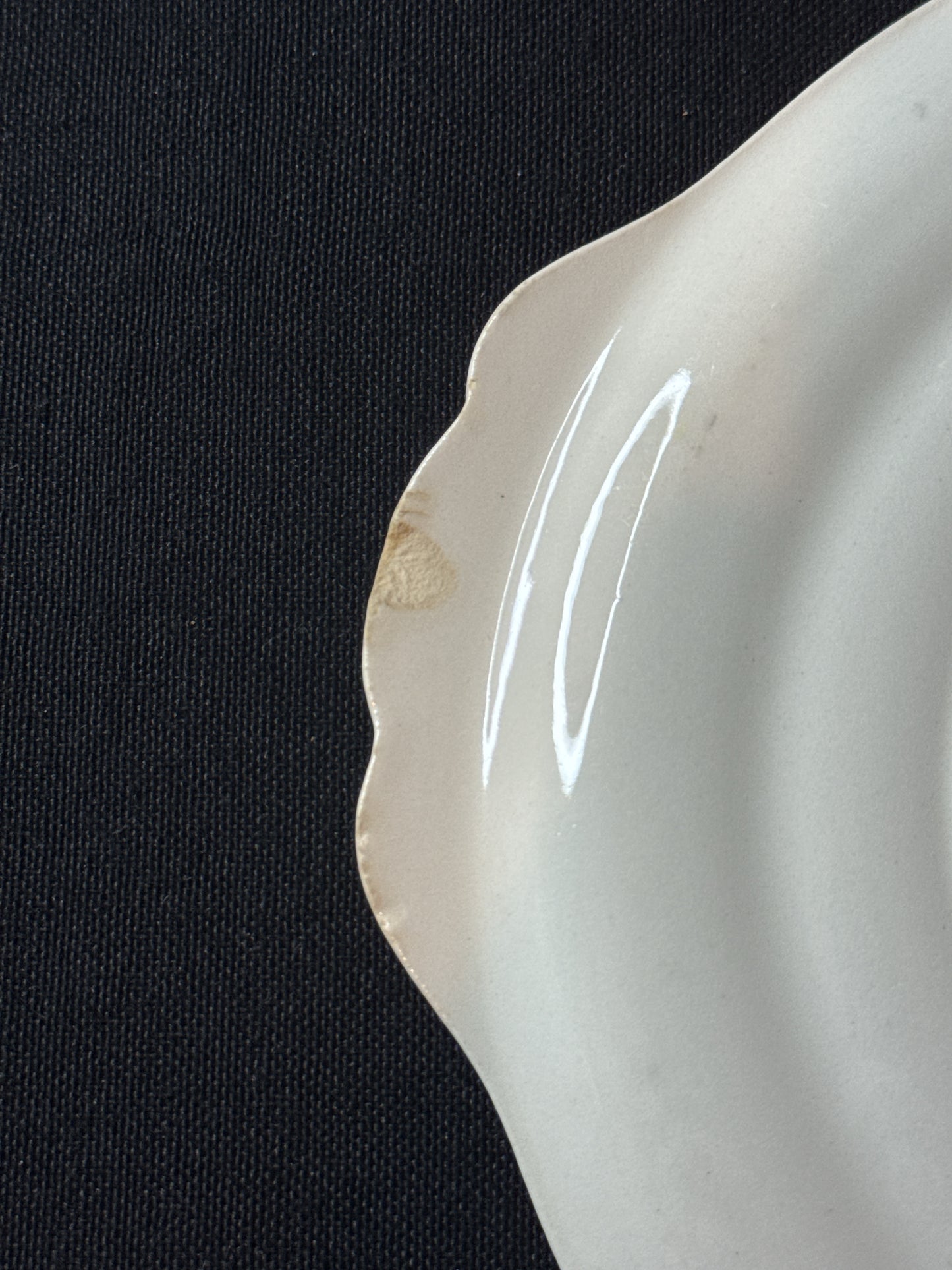 Sebring Pottery Chantilly China Set of 3 Relish/Gravy Underplates Serving Dishes 8 1/8" Wide