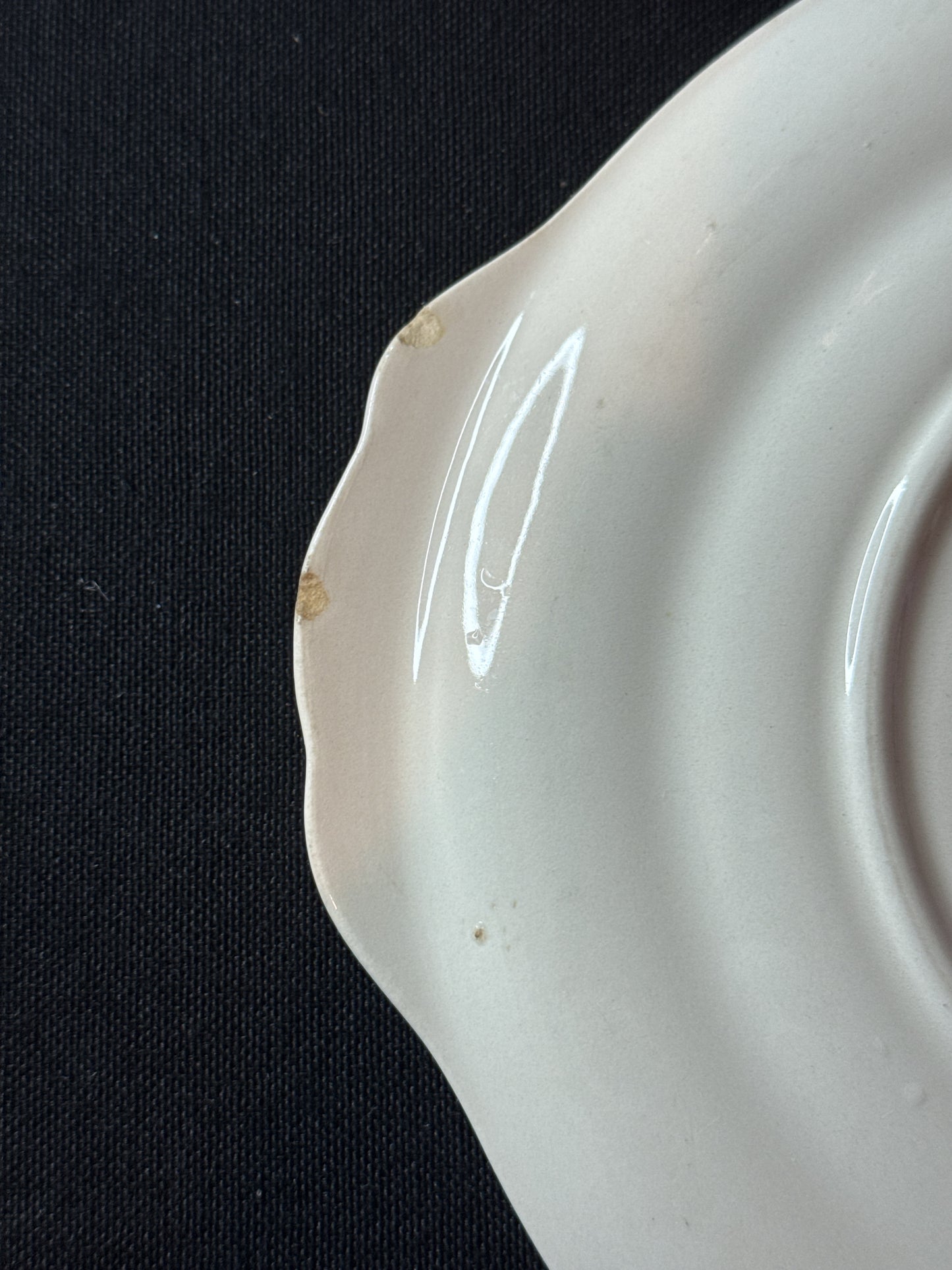 Sebring Pottery Chantilly China Set of 3 Relish/Gravy Underplates Serving Dishes 8 1/8" Wide