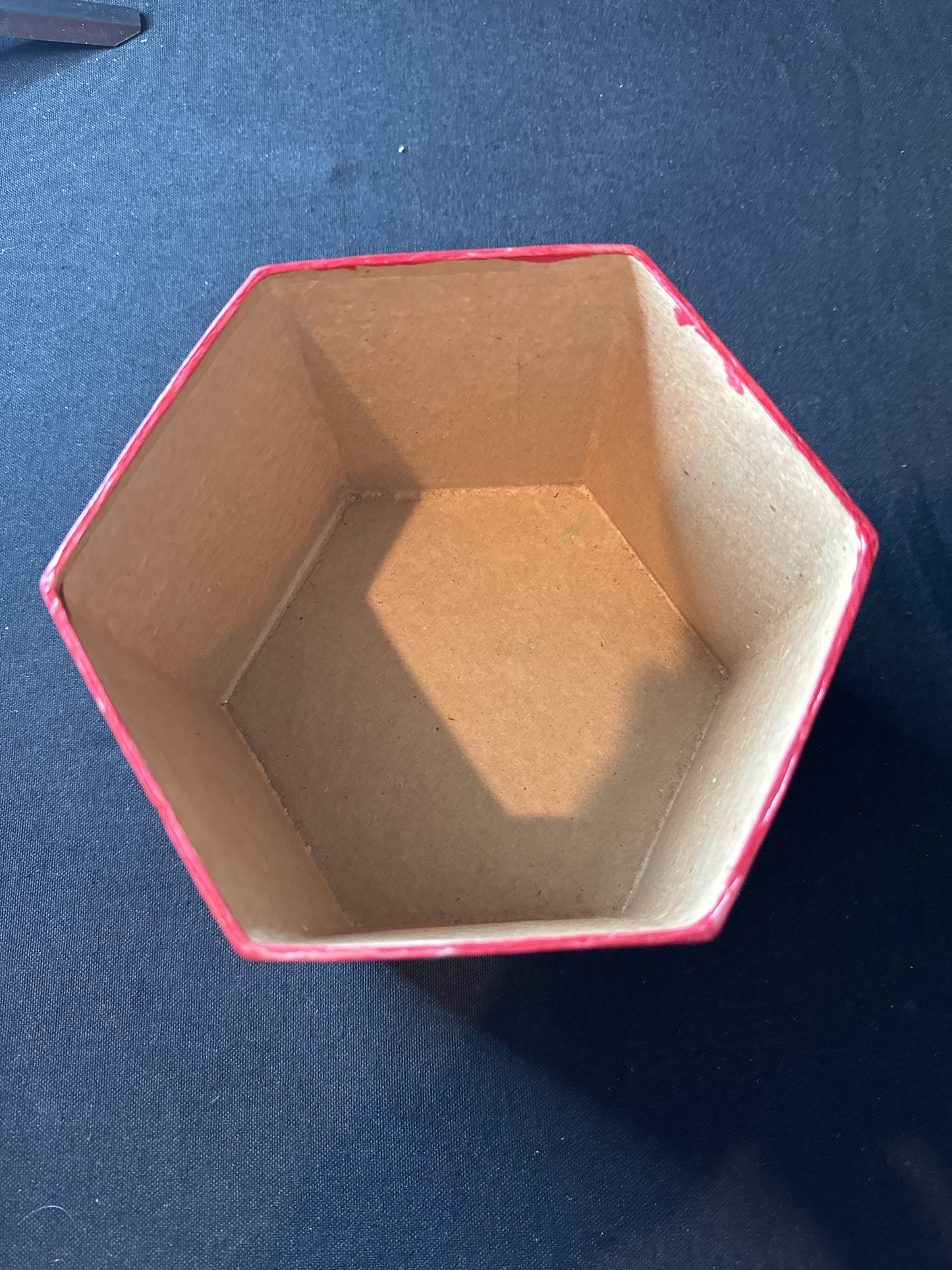 Pair of Ornament Storing Boxes Firm Sturdy Cardboard 5.5" x 4.5" Red Box & 4 5/8" x 3 5/8"