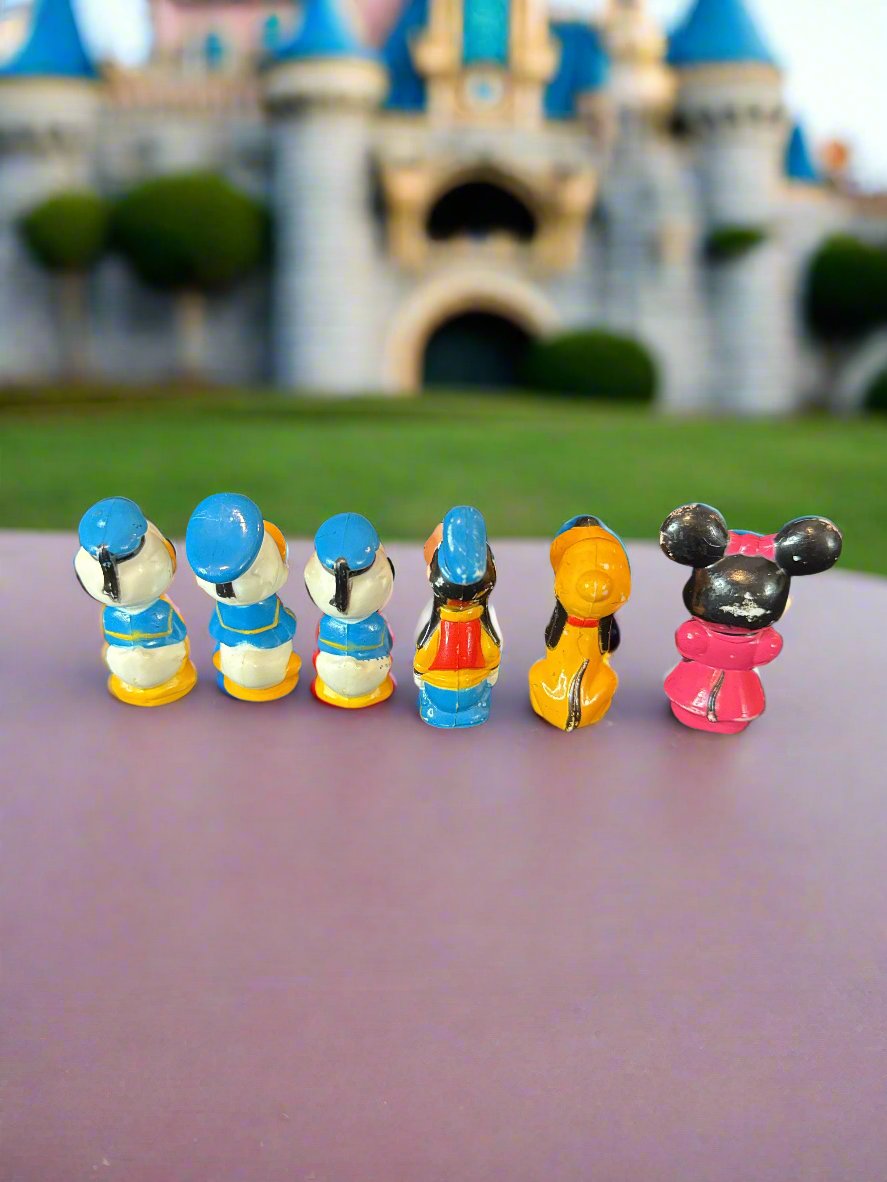 Walt Disney Goofy Donald Duck Minnie Mouse Pluto Pencil Toppers Cake Toppers 2" Tall