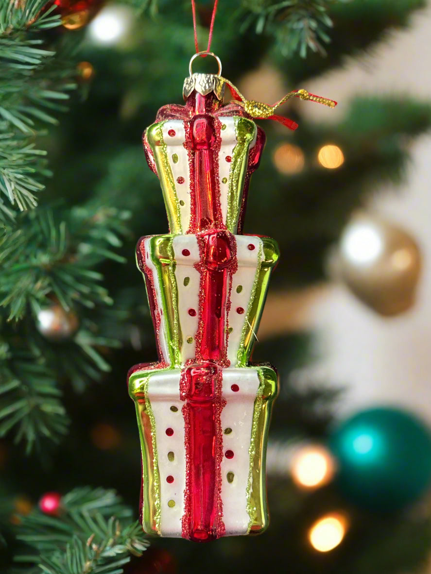 Katherine's Collection Christmas Ornament Glass 5.5" Tall