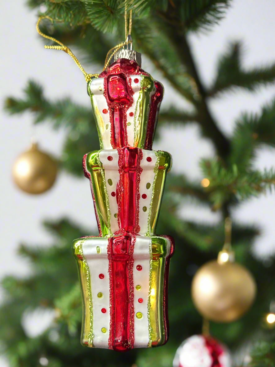 Katherine's Collection Christmas Ornament Glass 5.5" Tall