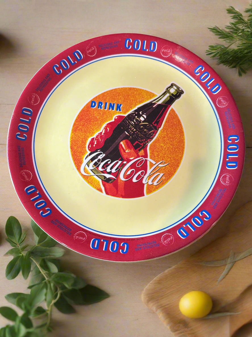 Vintage Coca Cola Drink Gibson Melamine Dinner Plate 10.5" Each Plate $6