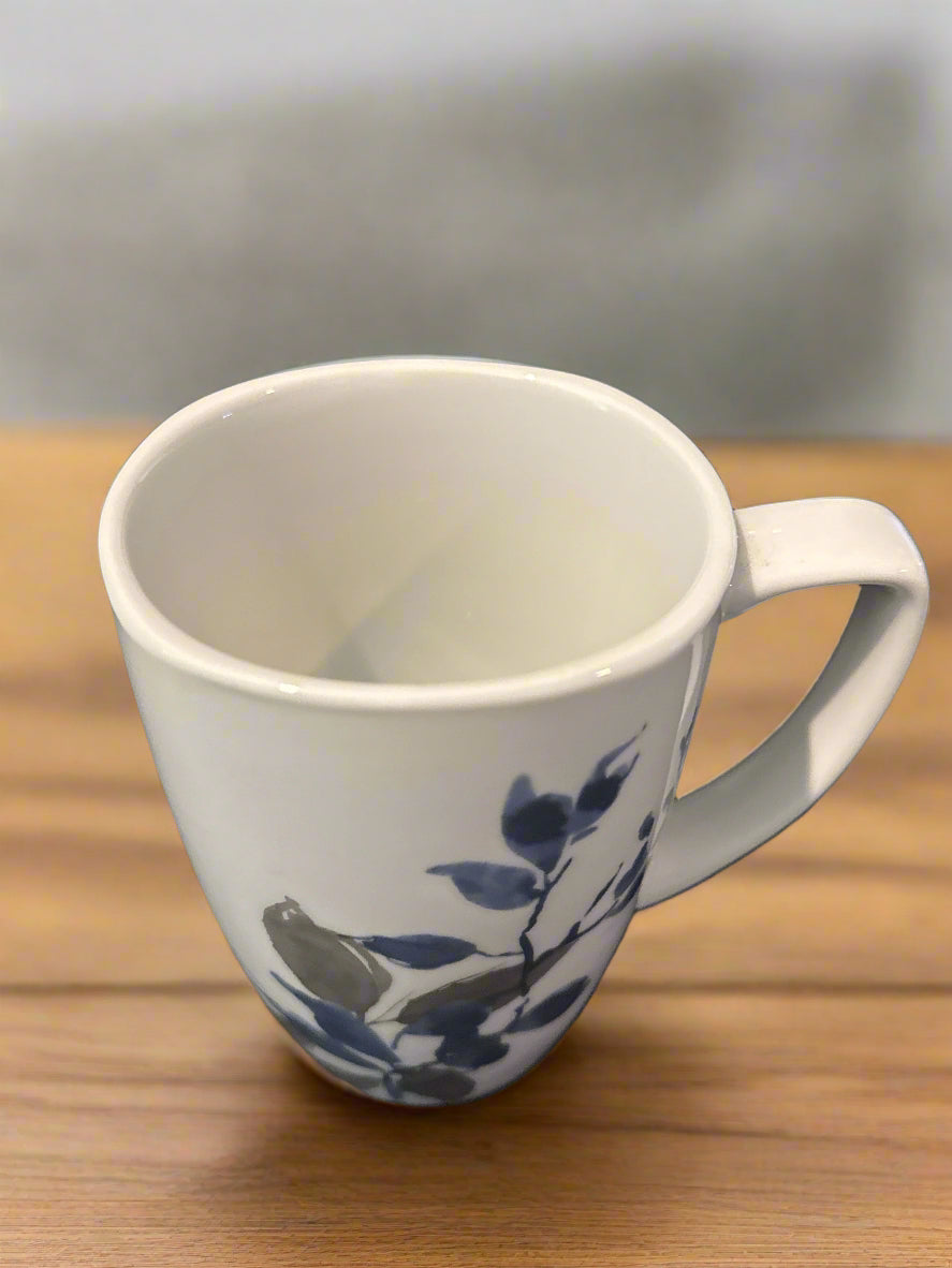 Corelle Coordinates Kyoto Night Coffee Mug Cup 4 3/8" Tall Gray Blue