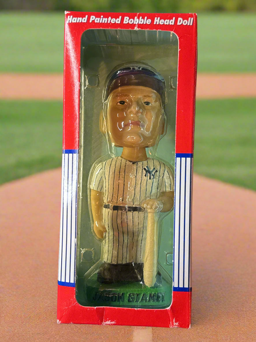 2001 Bobble Dobbles New York Yankees Jason Giambi Hand Painted Bobblehead New in Box