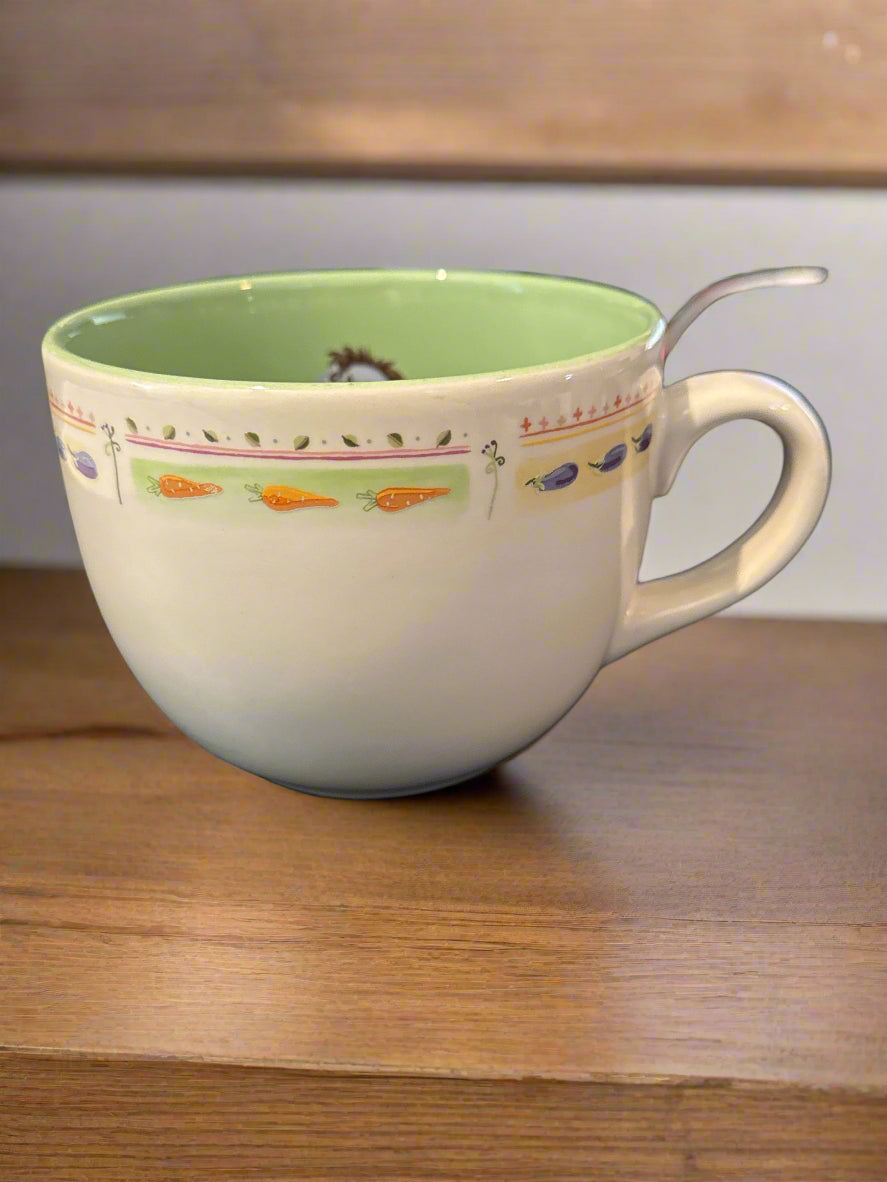 Disney Winnie The Pooh Eeyore Ceramic Soup Coffee Mug Cup (no underplate) 3 5/8" x 4 5/8"