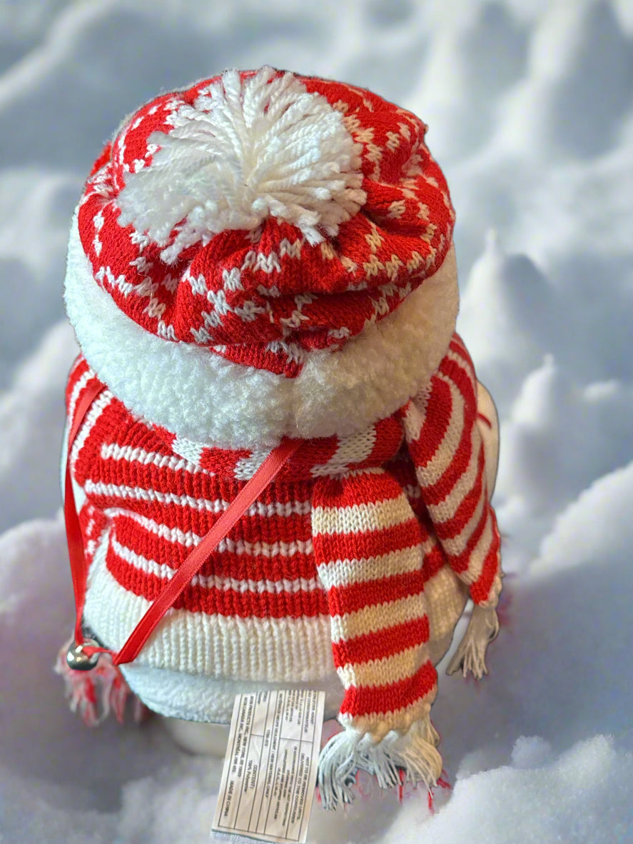 Avon 2004 Plush A Snowy Glow Snowman Lighted Snowball Christmas Décor Works