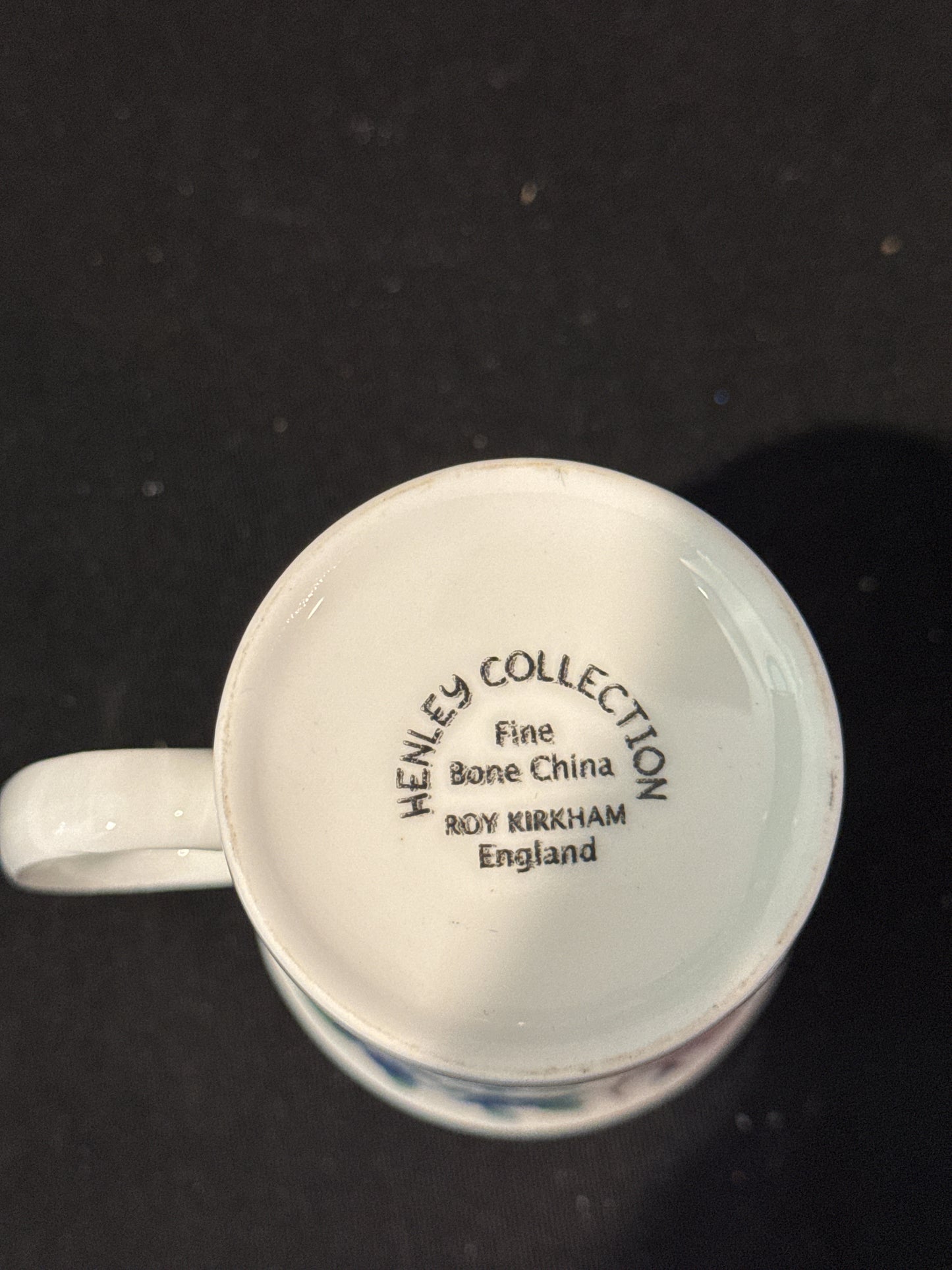 Roy Kirkham Henley Collection Floral Bone China Coffee Cup Mug 4.25" Tall