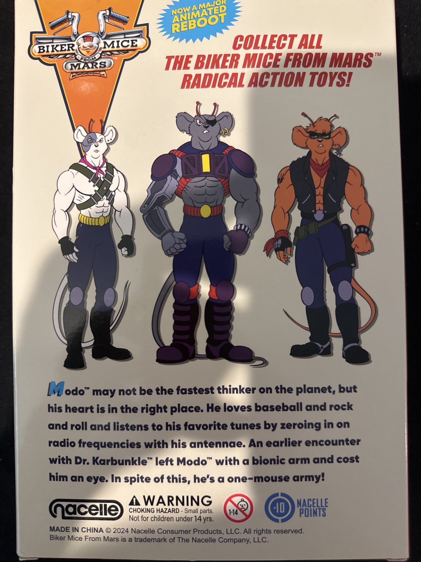 Biker Mice From Mars Complete Set Vinnie Throttle Modo New 2024 New in Box