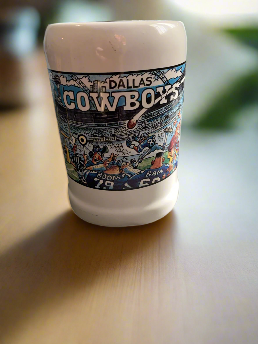 24 oz Stein NFL Dallas Cowboys Football Beer Mug Vintage