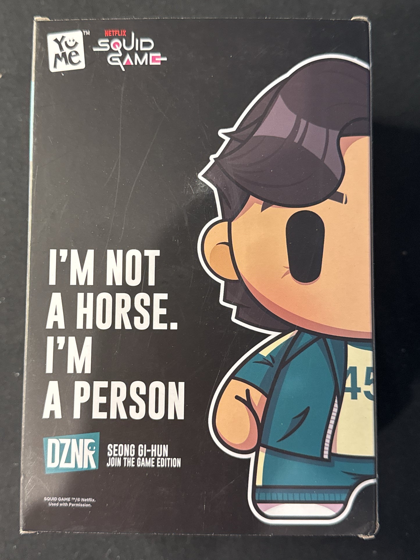 YuMe Squid Game 7" DZNR Collectible Plush Seong Gi-Hun Join The Game Edition #24 New in Box