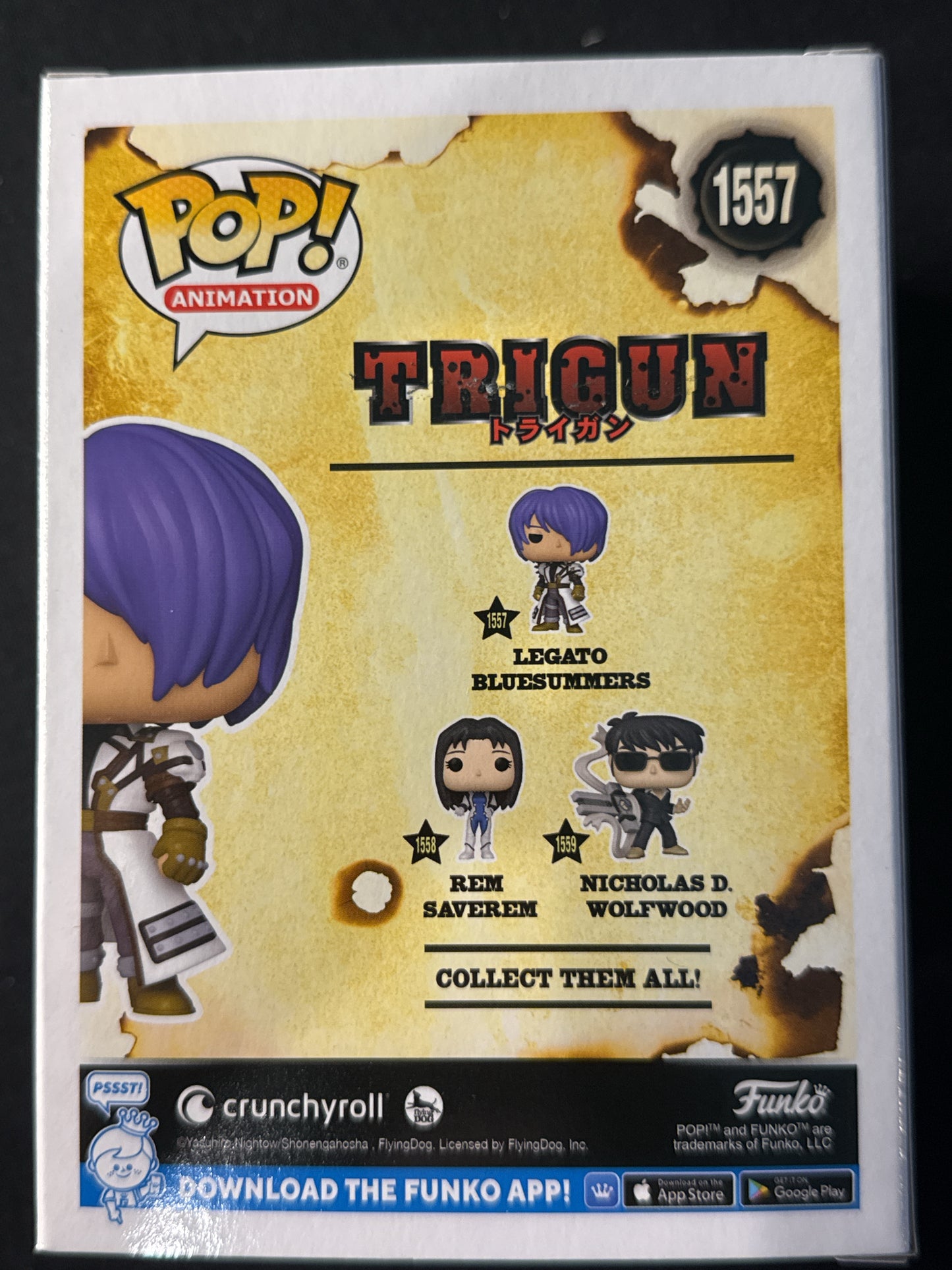 Funko Pop! Trigun #1557 Legato Bluesummers Vinyl Figure New in Box