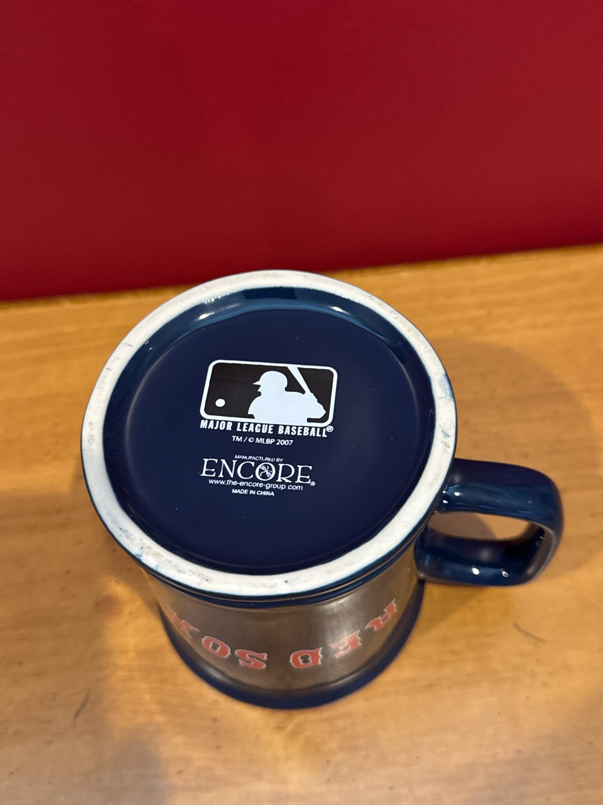 Boston Red Sox Navy Blue Coffee Mug by Encore, MLB 2007 4" Tall