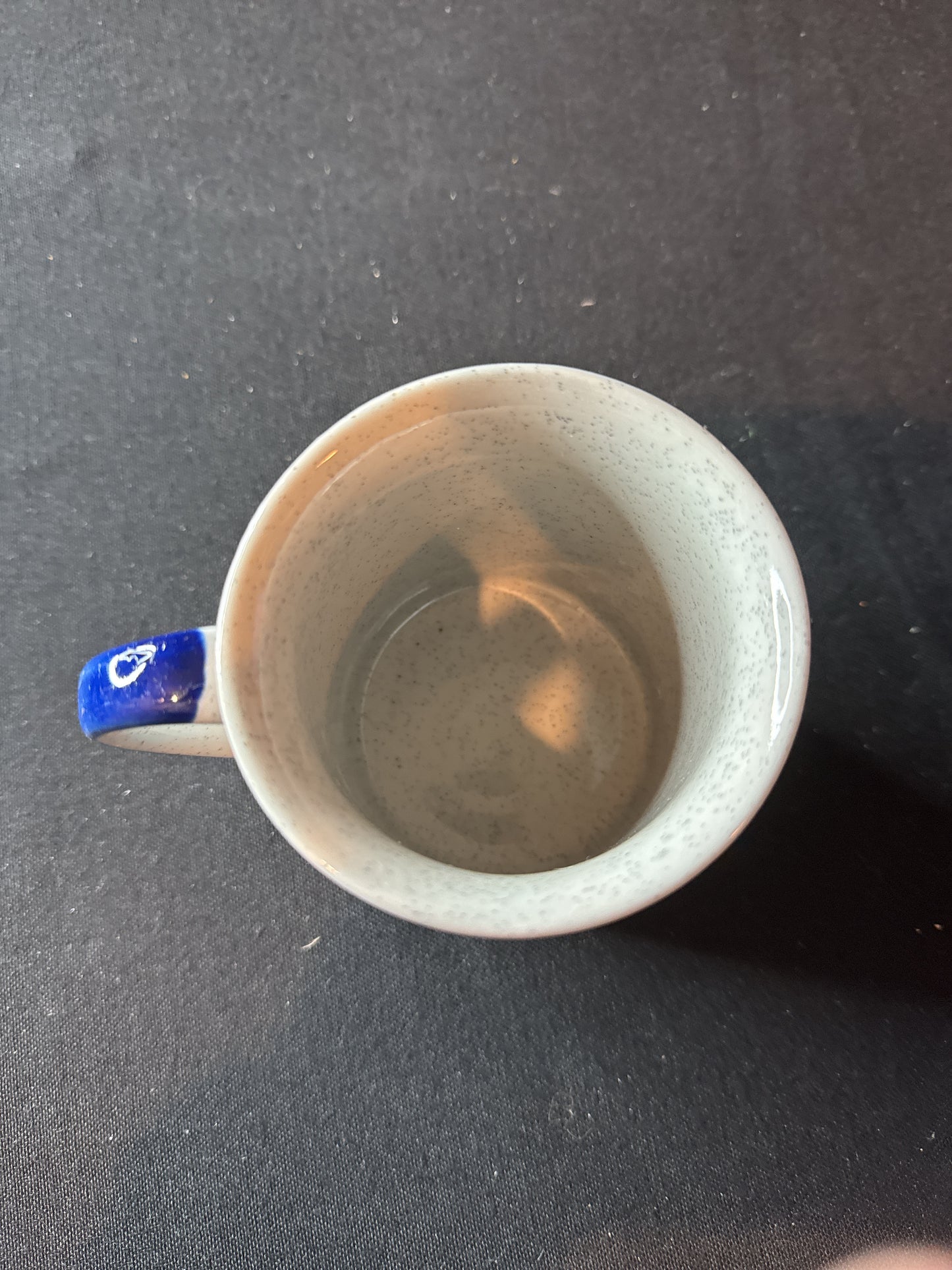 Vintage Otagiri Coffee Mug Cup Seagulls & Sailboats Coastal Blue 3 5/8" Tall