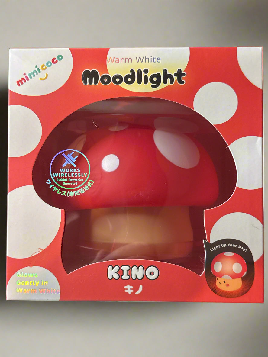 Mimicoco Warm White Moodlight Kino Mushroom Wireless New in Box