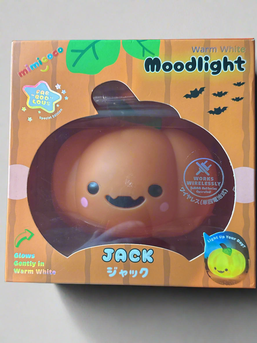 Mimicoco Warm White Moodlight Jack Pumpkin Nightlight Wireless New in Box