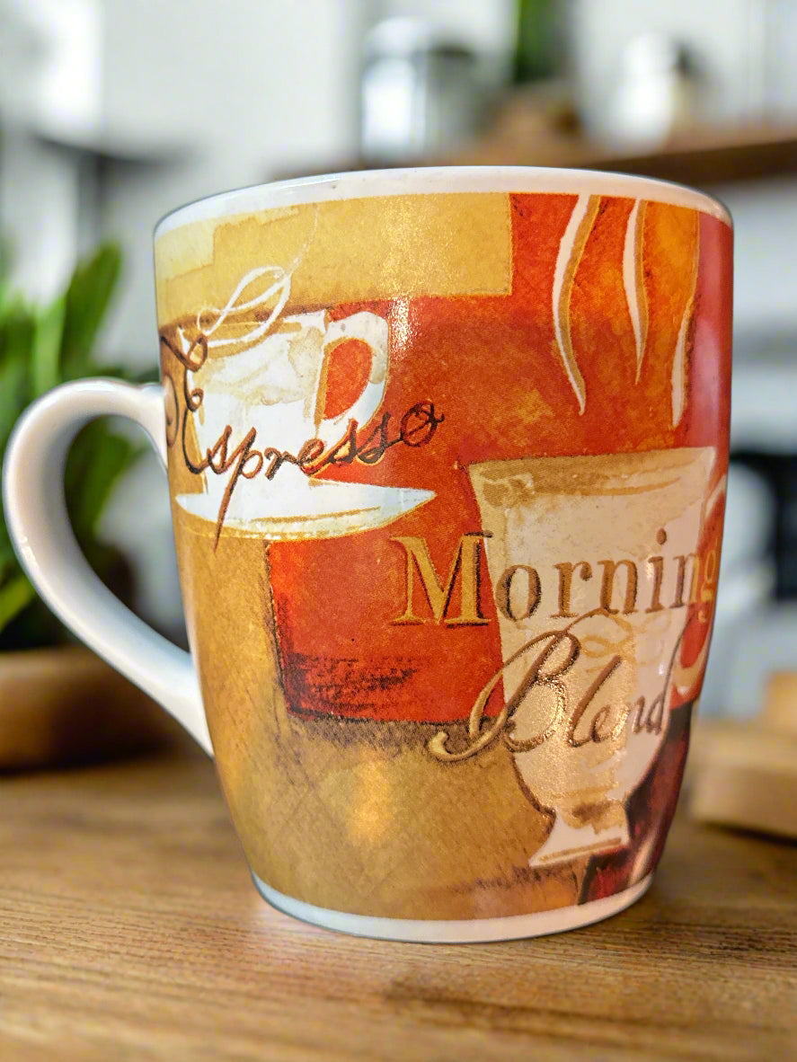 Large Gibson Home Coffee Mug Cup Themed Macchiato Cappuccino 24oz