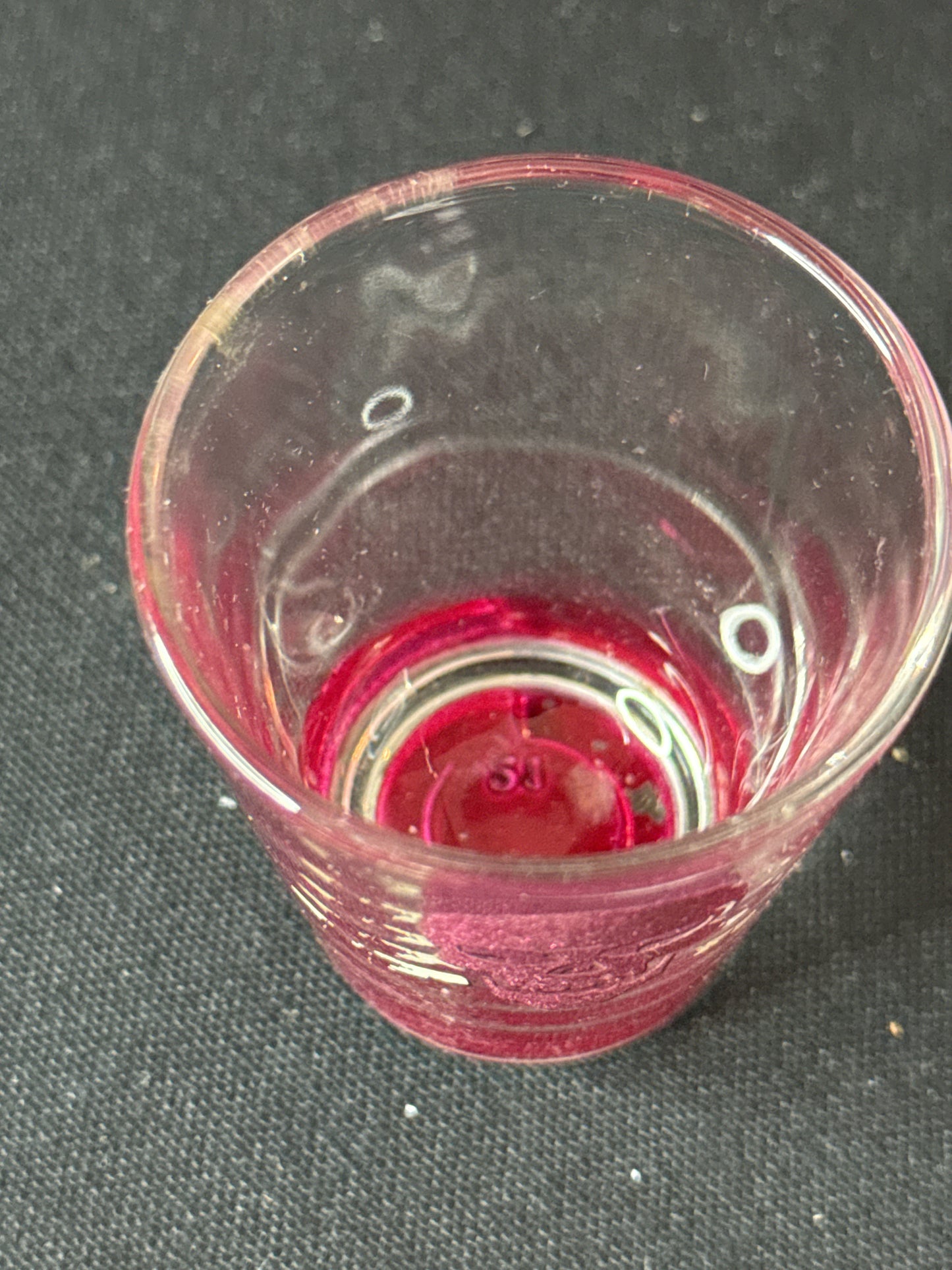 Skull & Crossbones Pink Shot Glass 2.25" Tall