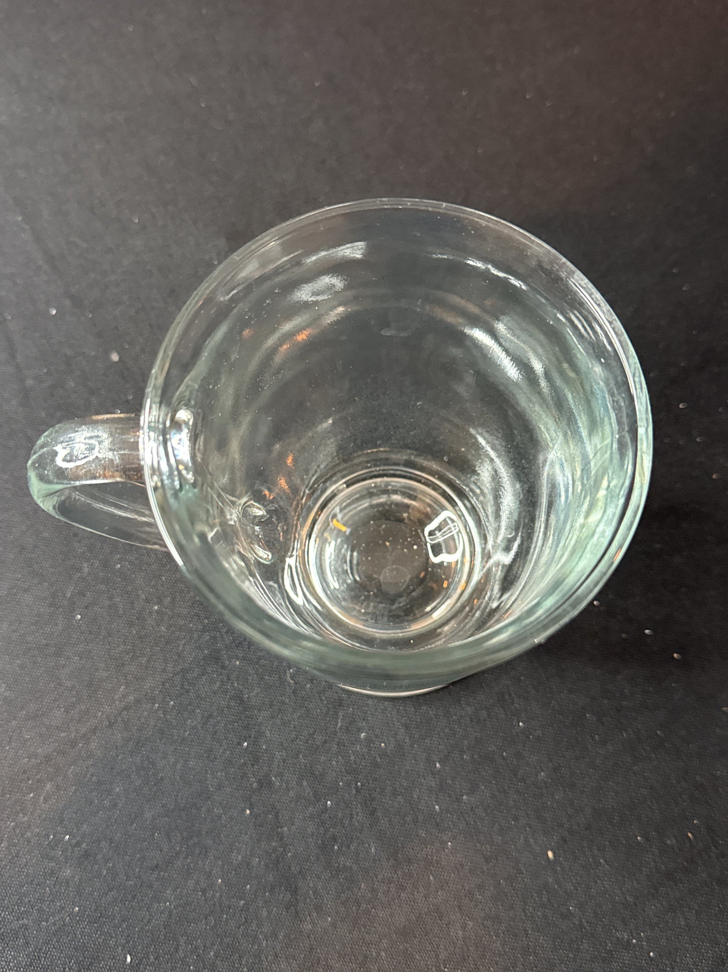 Anchor Hocking Cafe Clear Glass 16oz Coffee Mug Cup 5" Tall x 3 7/8" Wide
