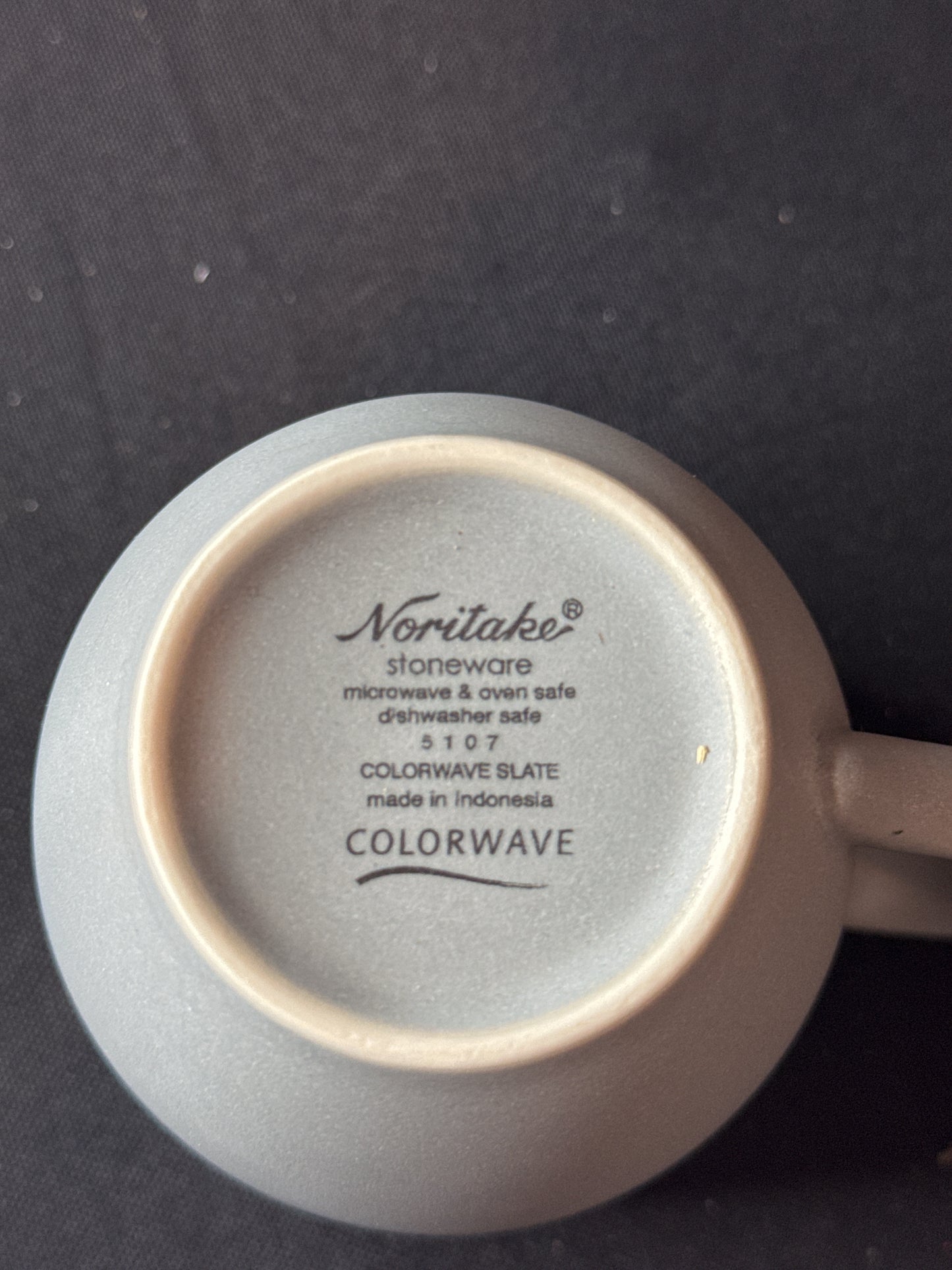 Noritake Stoneware Colorwave Slate #5107 12oz Coffee Mug Cup 3 7/8" Tall