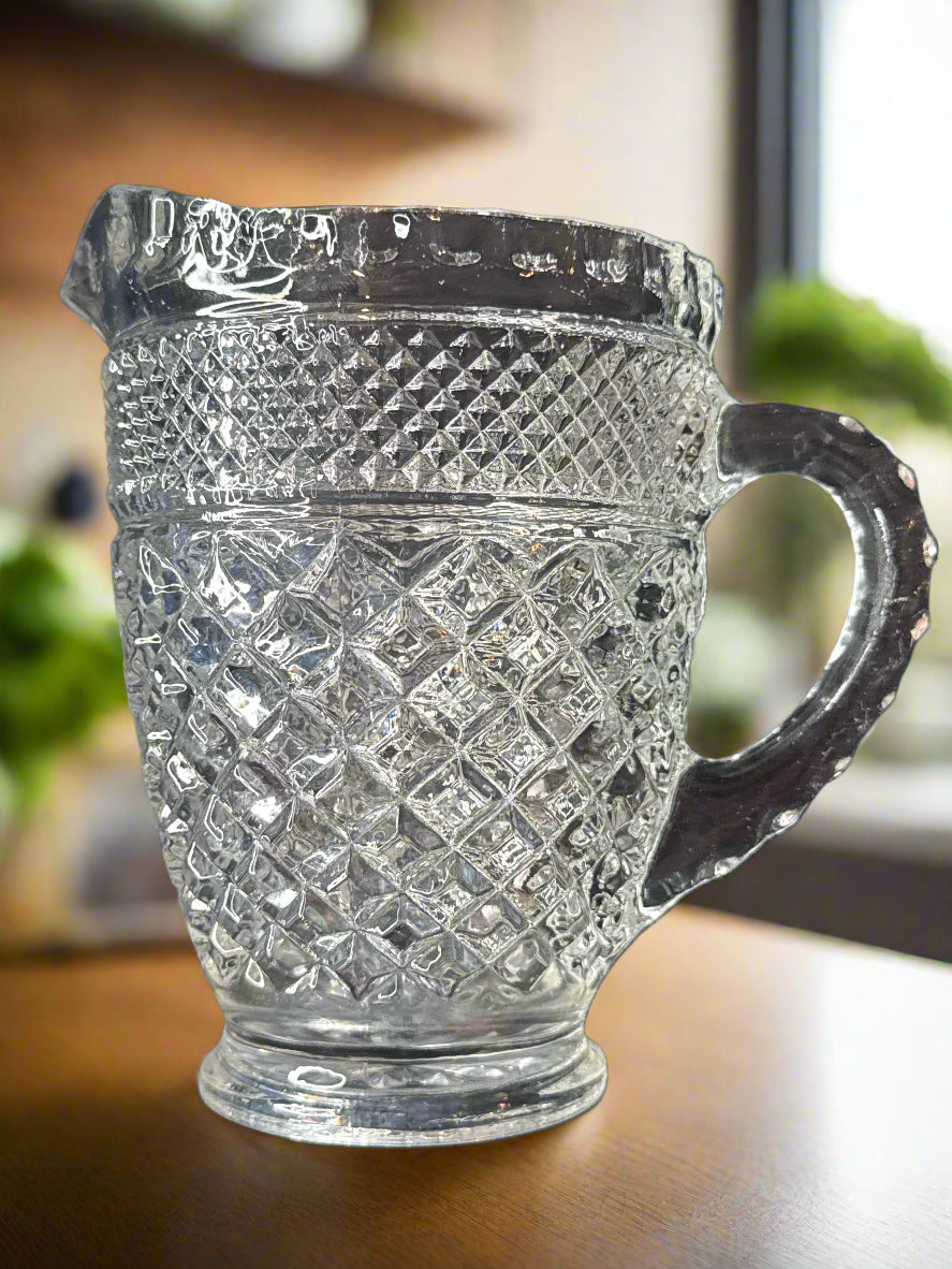 Anchor Hocking Wexford Pint Pitcher 5.25" Tall x 4" Wide
